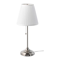 Lampan Table Lamp White 29 Cm Ikea, Battery Operated Floor Lamps Ikea