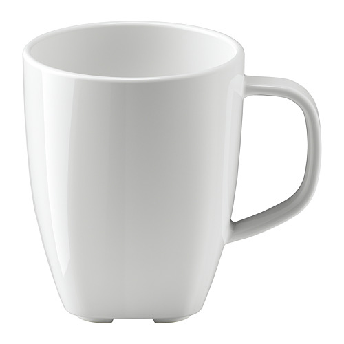 VÄRDERA coffee cup and saucer white 20 cl - IKEA