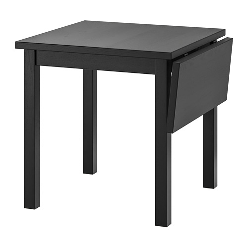 RÖNNINGE bar table, black, 75x75 cm