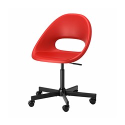 ELDBERGET / MALSKÄR swivel chair, dark gray/black - IKEA