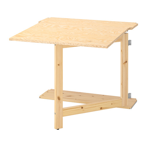 NORBERG wall-mounted drop-leaf table, white, 74x60 cm | IKEA Indonesia