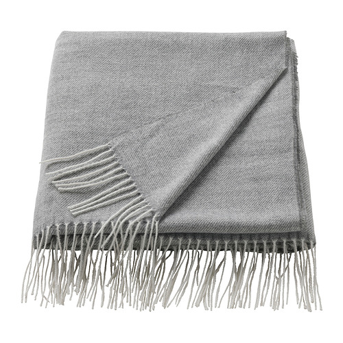 VITMOSSA throw grey 120x160 cm IKEA Indonesia