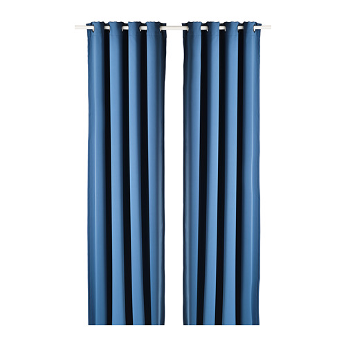 PRAKTTIDLÖSA cortinas semiopacas, 1 par, gris, 145x300 cm - IKEA