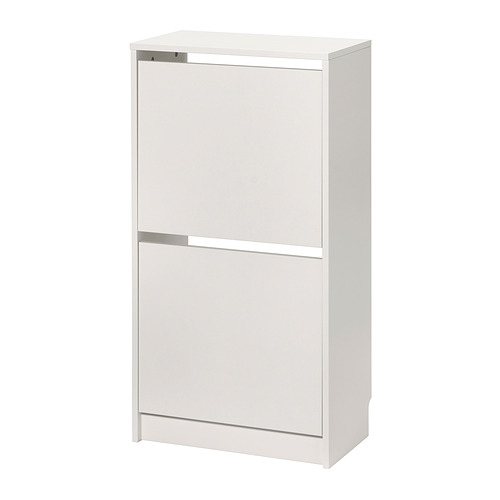 KLEPPSTAD shoe cabinet/storage, white, 80x35x117 cm - IKEA