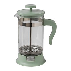 UPPHETTA pembuat kopi/teh, kaca/baja 