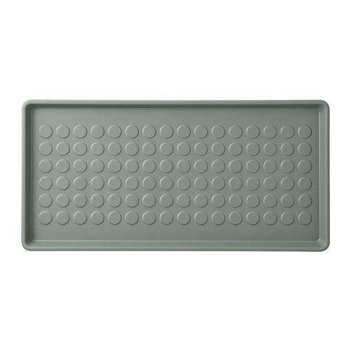 BAGGMUCK Shoe tray, indoor/outdoor, gray - IKEA