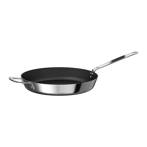 HEMKOMST frying pan, stainless steel/non-stick coating, 32 cm