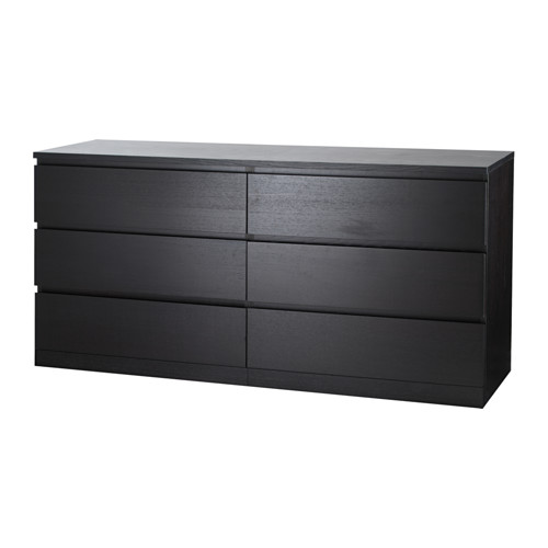 Ikea black shop malm drawers