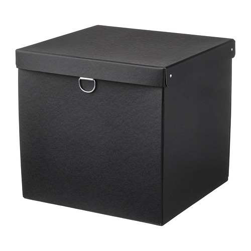 TJENA Caja para almacenamiento con tapa, blanco, 35x50x30 cm - IKEA Mexico