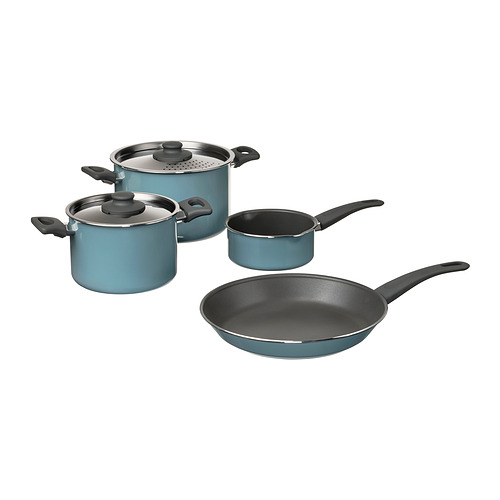 HEMKOMST 7-piece cookware set, stainless steel - IKEA